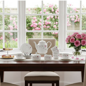 🌹 Dankotuwa Lasting Rose 17-Piece Tea Set 🌹