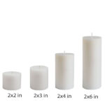 Graceful Glow: 2 Inch Diameter Pillar Candles