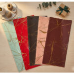 Flower Wrapping Paper New Marble Design - 20 Papers pack