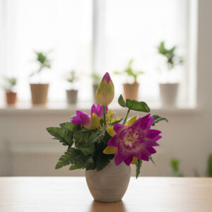 This artificial waterlily arrangement