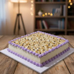 Buttercream Cake with Toasted Cashews & Chocolate Chips