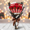 6 Red Roses & 9 KitKat Bouquet