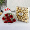 8 Red Roses & Ferrero Rocher 300g