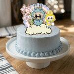 Labubu Themed Buttercream Cake