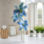 Artificial Blue Tiger Lily Vase Arrangement.
