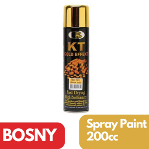 Metallic finish that mimics the look of real gold.