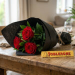 Sweet Expressions: 3 Premium Red Roses & Toblerone Gift Set