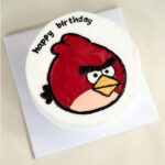 Red Bird Angry Birds Themed Birthday Cake