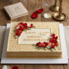 Celebrate love and devotion with this stunningly crafted Wedding Anniversary Cake