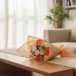 Artificial Flower Bouquet – Lifelike Faux Silk Rose Bunches for Home Decor & Gifting