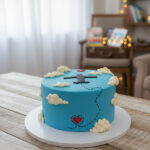 Up in the Clouds 'Bon Voyage' Cake