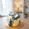 Elegant Butterfly Cascade Buttercream Celebration Cake