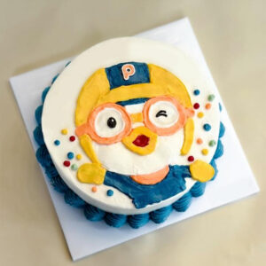 Pororo Themed Character Celebration Cake