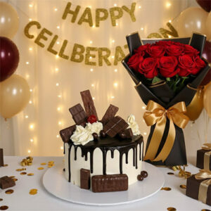 Ultimate Chocolate Overload & Crimson Rose Celebration Combo