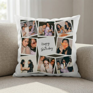 Personalized Photo Collage Square Cushion