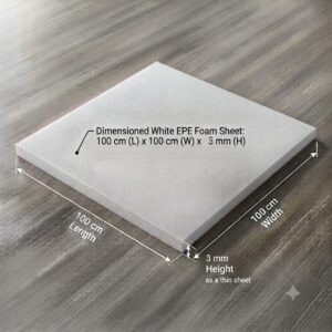 High-Density Ethafoam EPE Sheet (100x100x0.3cm)
