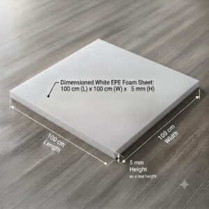 High-Density Ethafoam EPE Sheet (100x100x0.5cm) | 5mm Protective Foam
