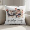 Personalized Family Photo 16" x 16" Square Cushion