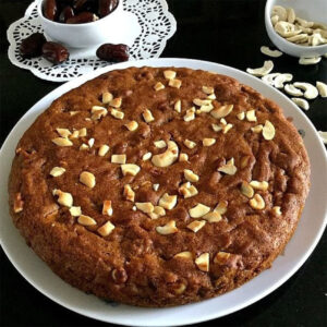 Premium Date & Cashew Dry Cake – Rich, Moist & Wholesome