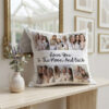Personalized Photo Collage "Love You To The Moon And Back" 16" x 16" Square Cushion