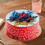 Spider-Man Themed Edible Print Birthday Cake