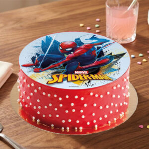 Spider-Man Themed Edible Print Birthday Cake