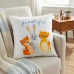 From All Of Us Cute DTF Printed Animals Throw Pillow