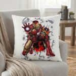 Iron Man 3D Breakout DTF Printed Cushion