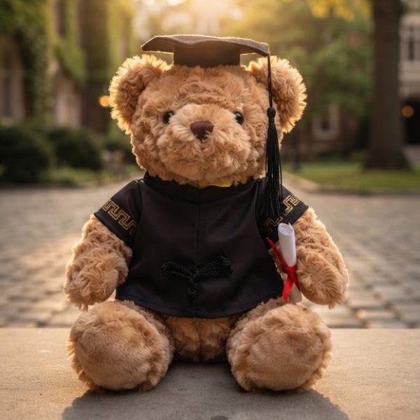 Graduation Teddy Bear with Cap, Gown