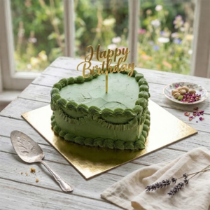 Heart-Shaped Buttercream cake
