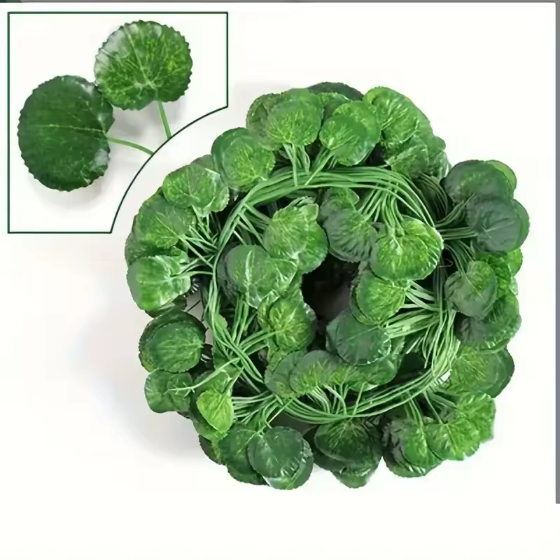 Deluxe Artificial Round-Leaf Green Vine Garland