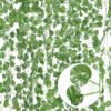 Long Deluxe Artificial Round-Leaf Green Vine Garland